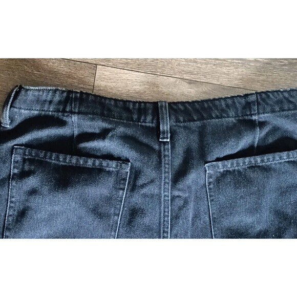 Banana Republic Shorts Womens Size 32 Black Denim High Rise Fit Mom High Waisted - Picture 8 of 9